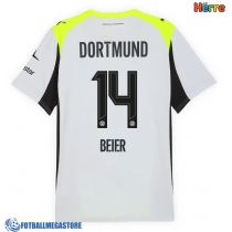 Fotballdrakt Herre Borussia Dortmund Maximilian Beier #14 Bortedrakt 2025-26 Kortermet